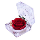 ️Eternal Preserved Real Rose Flower Acrylic Crystal Box Valentine's Day Gift US