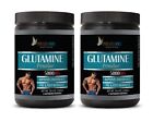 muscle builder - GLUTAMINE POWDER 5000mg - bodybuilding supplements - 2 Cans