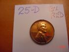 1925D Lincoln Cent BU RED   Price Reduced