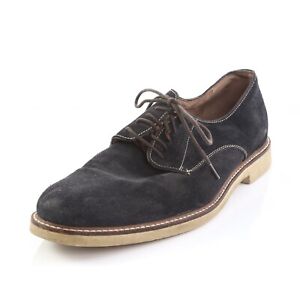 Banana Republic Oxford Shoes 10.5 Dress Navy Blue Suede Lace Up Leather B133