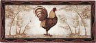 Brumlow Mills Tall Farmhouse Rooster Area Rug Rustic Decor Mat for Kitchen, Dini