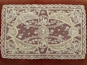 Antique Vintage Lace- 1 FRENCH NORMANDY LACE RUNNER DRESSER SCARF PILLOW TOPPER