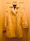 Women’s White COACH Trench Rain Coat Jacket size medium NO BELT