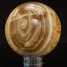 New ListingNatural Banded Agate Geode Sphere Ball Egg Chalcedony Onyx Gift 87mm 917g C0681