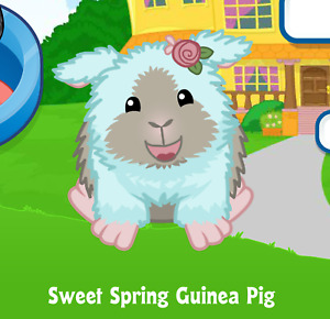 Webkinz Sweet Spring Guinea Pig Virtual PET Adoption Code Only Messaged Webkinz!