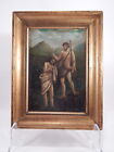 Antique 1800 Painting Oil Baptism Jesus Giordano Oil Painting