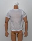 Barbie Ted Lasso Collector Ken Fashion Doll Outfit Solid White Plain T-Shirt Tee