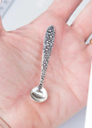 SOLID 925 Sterling silver Mini Spoon, Small spoon for baby / Sugar & Salt Spoon