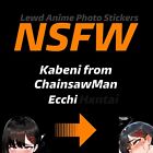 NSFW Kabeni Ecchi - 2x Anime Photo Stickers | 5”| Ecchi Waifu Decal - #164