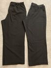 Sag Harbor Lot of 2 Black Stretch Pants Size 18 (hemmed)