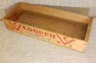 old Wood Cooper CHEESE Box Crate vintage Pope Sons Phila rustic decoration faded
