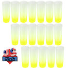 144Pack 3oz Sublimation Tumbler Glass Mugs Frosted Shot Glass Gradient Yellow