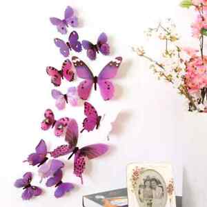 Butterflies Wall Stickers Bedroom Living Room Wedding Party Decor