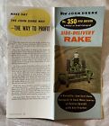 Vintage John Deere Sales Brochure No. 350 PTO Driven Side Delivery Rakes 1950s