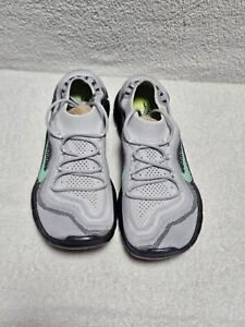 Nike Free Flyknit 5.0 Women’s Sz 8.5  Gray/Mint Running Shoe 615806-030 EUC