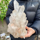 8lb Large Natural White Quartz Crystal Cluster Rough Specimen Healing Stone