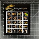 2023 USPS SHEET OF 20 FIRST CLASS FOREVER STAMPS ENDANGERED SPECIES 68¢ ($13.60)