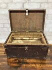 👀 Antique Primitive Wood Wooden Carpentry Tool Box Chest Wine Display?