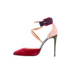 christian louboutin heels 38.5 Suede D’orsay Pumps