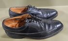 Vintage Florsheim Imperial 92604 Black Grain Leather Wingtip Dress Shoes 9 1/2 C