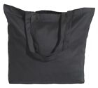 10 Wholesale Bulk  Black Canvas Tote Bags-2 Sizes Free Shipping