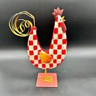 Checkerboard Rooster Chicken Decoration (Bshelf)