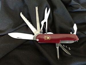 Red Swiss Scout Camping Knife Pocket Multi Tool - Free Same Day Shipping!