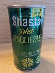 Vintage Shasta Diet Ginger Ale Steel Can Pull Tab
