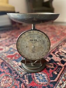 Vtg Salter Scale #53 , Silver Copper Checker, Commercial Industrial, England