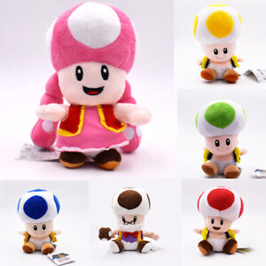 Super Mario Bros Captain Toad Toadette Mushroom Plush Doll Stuffed Toy Xmas Gift