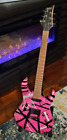 Mitchell MD200 Double Cutaway Electric Guitar, EVH striped Pink