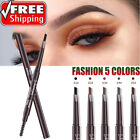 1PCS Double-end Waterproof Eyeliner Eyebrow Pencil Pen Brush Makeup Tools -