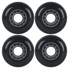 Inline Skate Wheels Multi Use 72mm 90A Black Outdoor (4 Wheels)