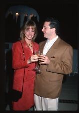 1989 CATHY PODEWELL & HUSBAND Original 35mm Slide Transparency DALLAS ACTRESS