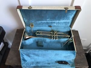 Vintage Rare 1962 Holton Model 50 Professional Trumpet With Original Case NICE!