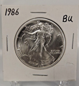 New Listing1986 $1 American Silver Eagle 1oz Brilliant Uncirculated First Year