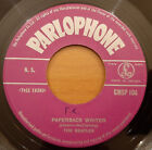 BEATLES PAPERBACK WRITER / RAIN ORIG 1966 GREEK 45' PARLOPHONE MISPRINT RARE!!!!