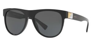 Versace Men's Fashion 57mm Black Sunglasses VE4346-GB1-87