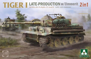 1/35 Takom Tiger I Late Production w/Zimmerit Plastic Model Kit