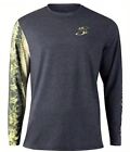 Large Salty Scales Largemouth Bass Gen 2 Long Sleeve Fishing Shirt Quick Dry