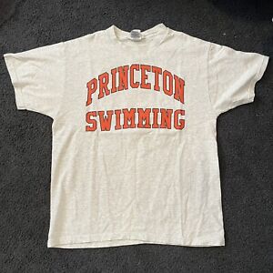 Vintage Princeton University Swimming Shirt Sz Large Double Sided AOP T-Shirt