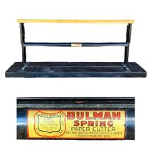Vintage Bulman 24” Butcher Paper Roll Spring Cutter Mercantile General Store