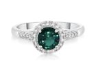 Helzberg Diamond Ring Sterling Silver Emerald