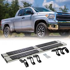 Side Step Nerf Bars Running Boards for 2007-2021 Toyota Tundra Double Cab,L+R