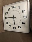 Simplex 2310 Impulse Indicating Wall Clock untested glass faced 12x12