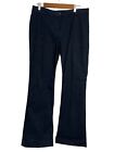 CAbi Womens Pants Size 12 Blue Flare Leg Navy Blue Step Out Trouser Style #252L