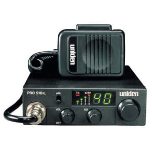UNIDEN PRO510XL CB Radio,Compact,Black