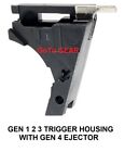 Trigger Housing for Glock Gen 3 Fits  17 19 26 34  9mm with Gen 4 Ejector