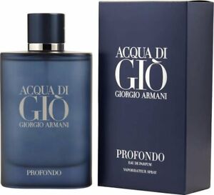 Acqua Di Gio Profondo by Giorgio Armani cologne for men EDP 4.2 oz New in Box