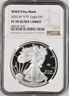 2020 W Proof Silver Eagle V75 NGC PF70 Ultra Cameo S$1 End WWII Privy Mark Z252